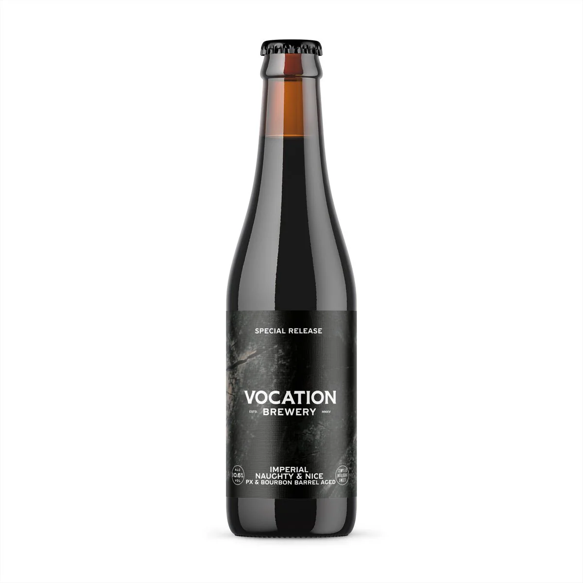 Imperial Naughty & Nice | Pedro Ximenez & Bourbon Barrel Aged Imperial Stout | 10.6% 330ml Bottle - Image 3